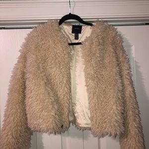 Forever 21 Cropped Fur Coat